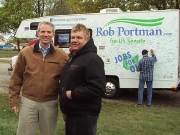 Sentor Rob Portman Doug Pelmear inventor HP2g 110mpg V8 Hrbrid Electric E85 fuel economy