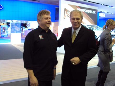 NAIAS 2010 Detroit Auto Show Doug Pelmear Gov. Strickland Ohio HP2g 110mpg V8 economy