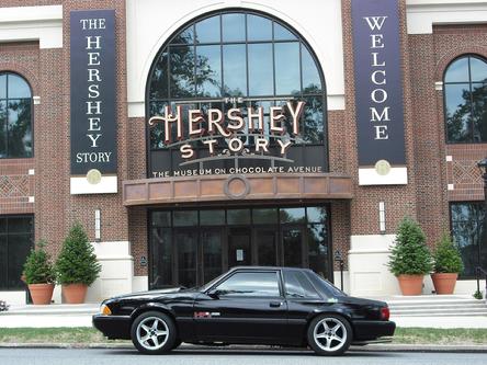 HP2g E85 V8 400 horsepower 110mpg fuel economy Mustang driven Hershey PA USA